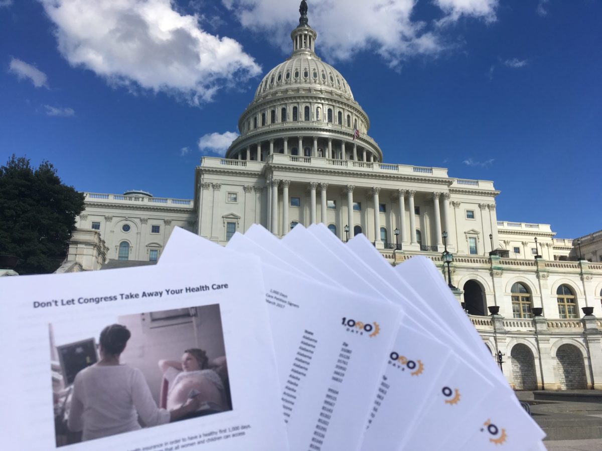 Health care petition at Capitol Hill